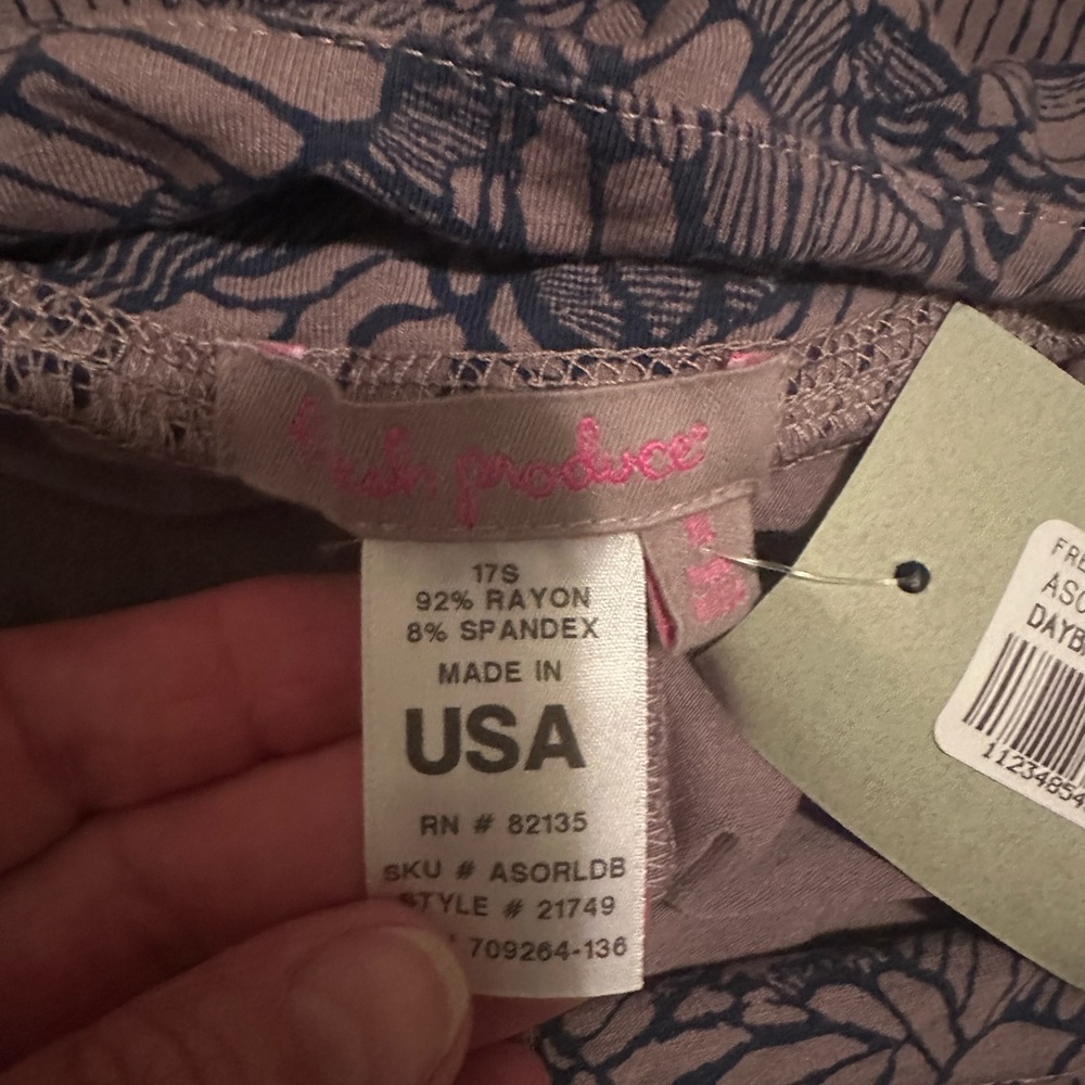Fresh Produce Blue and Gray Mini Skort - Picture 11 of 11